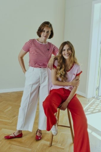 Mian T-shirt - Dame - Lyserød / Rød - Gumpel & Co