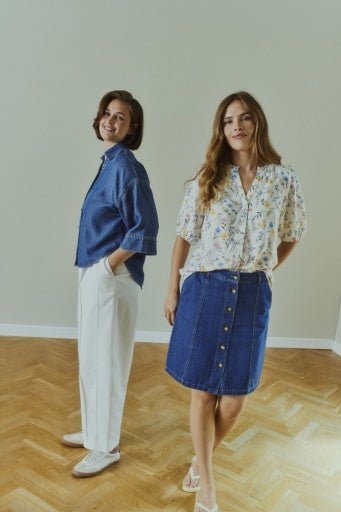 Molli Skjorte - Dame - STAR OFF - WHITE W. GOLDEN HAZE - Gumpel & Co